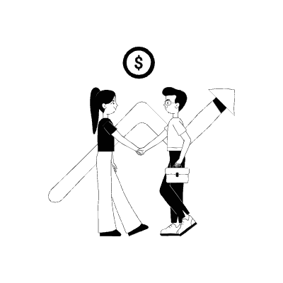 Ilustración de acuerdo de negocios